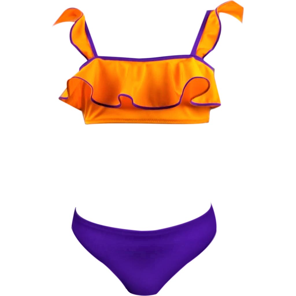 Nessi Byrd Strappy Ruffled Two Piece Bikini, Toddler,little Kid-big Kid In Multi