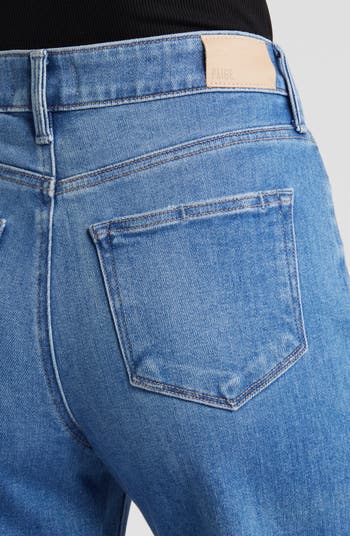Anessa High Waist Raw Hem Wide Leg Jeans