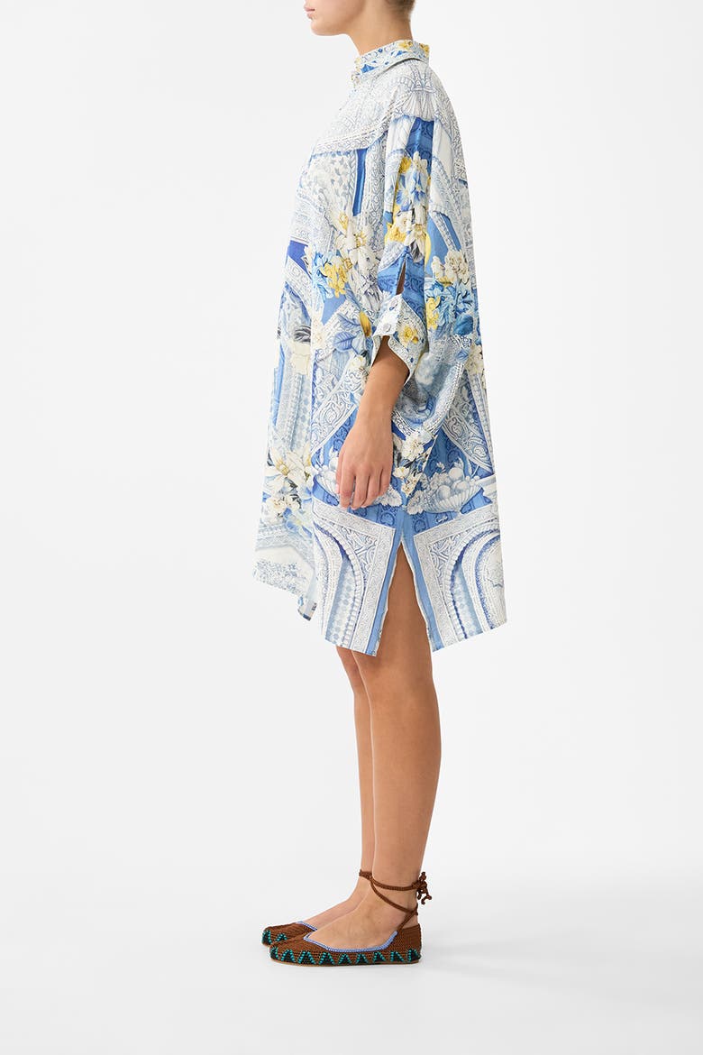 Wide Body Collared Kaftan, Alternate, color, De Nada Granada
