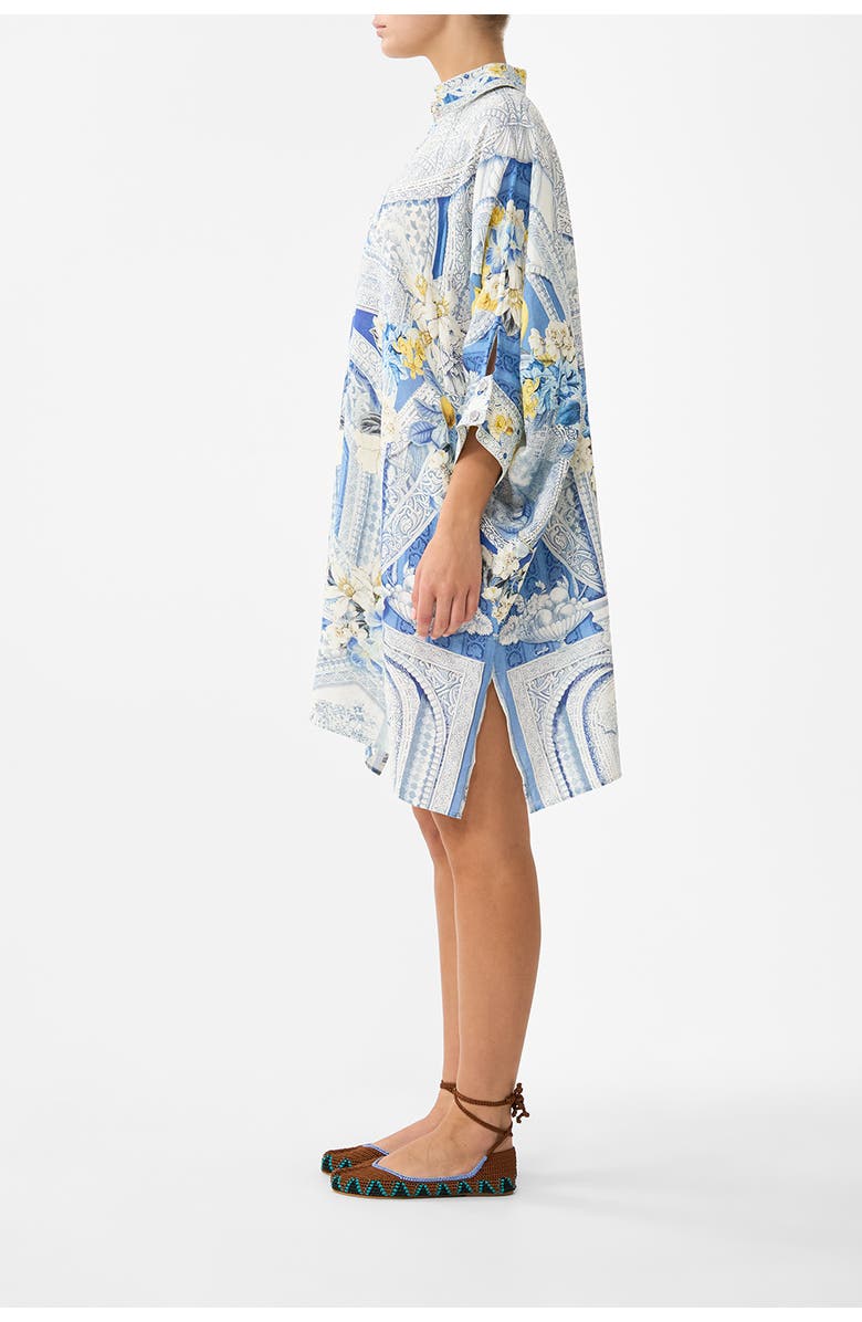 Camilla Wide Body Collared Kaftan, Alternate, color, De Nada Granada