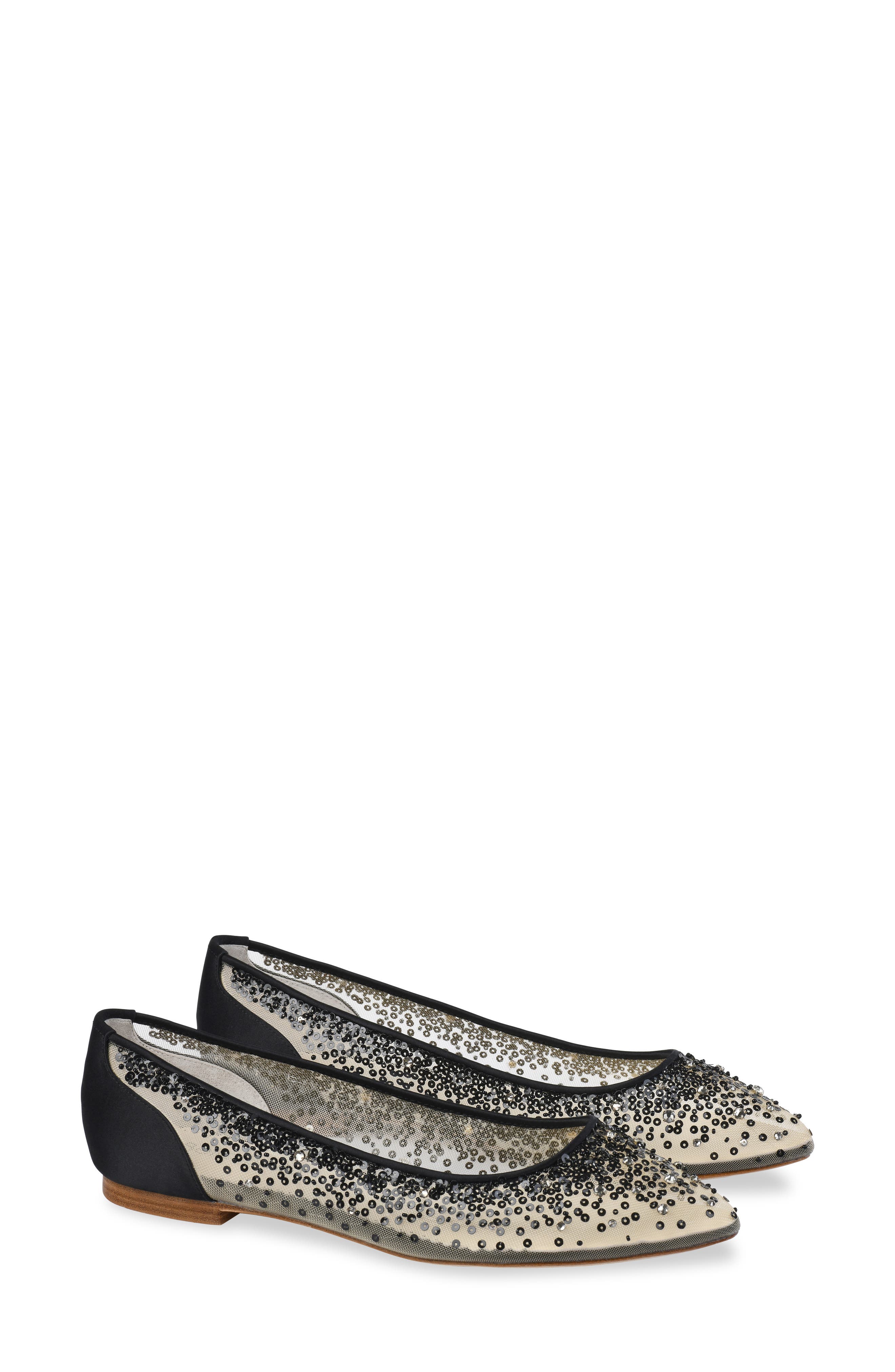 Bella Belle Ariel Sequin Flat, Alternate, color, 