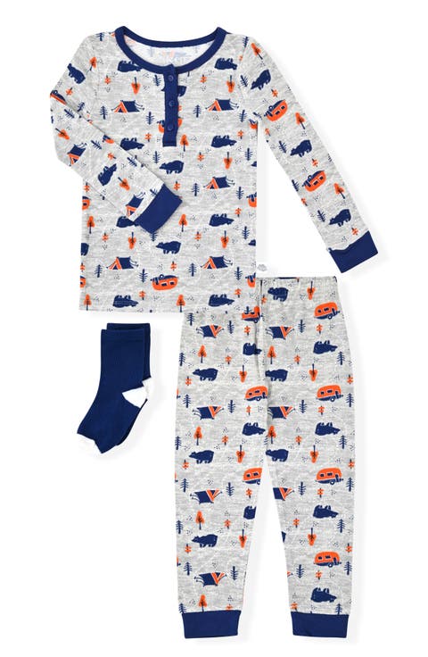 Kids' Camper Two-Piece Pajamas & Socks Set