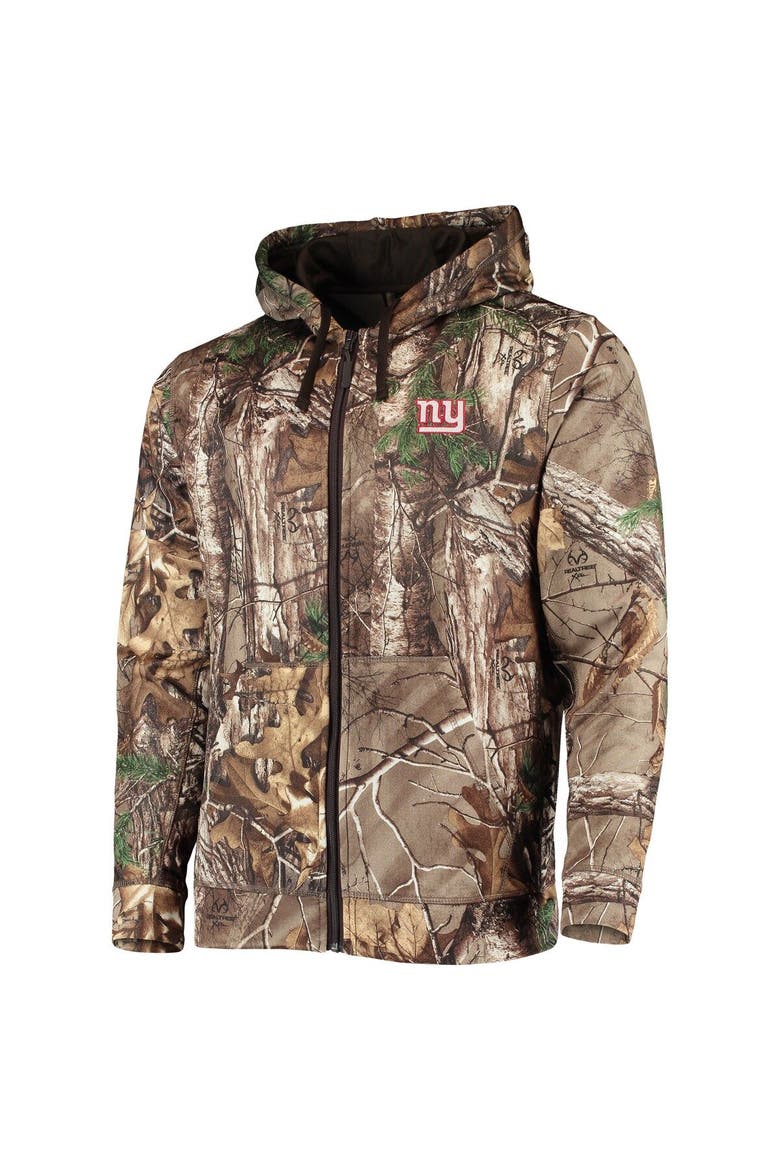 Men's Dunbrooke Realtree Camo New York Giants Trophy Tech Fleece Full-Zip Hoodie, Alternate, color, Realtree Camo