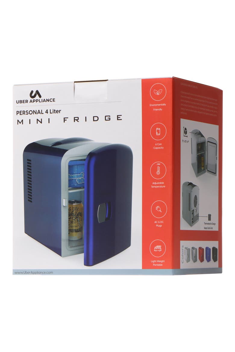 6-Can Mini Fridge - Blue, Alternate, color, BLUE