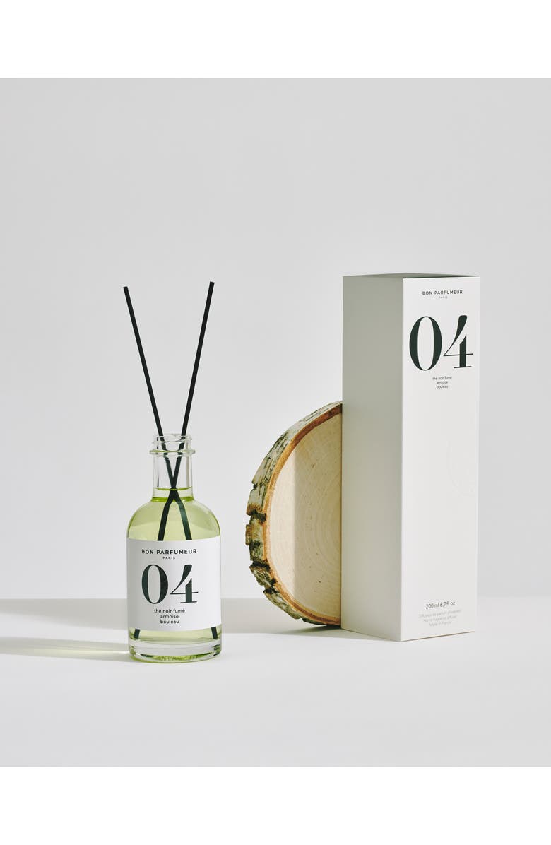 Bon Parfumeur 04 Smoked Black Tea, Mugwort & Birch Reed Diffuser, Alternate, color, 
