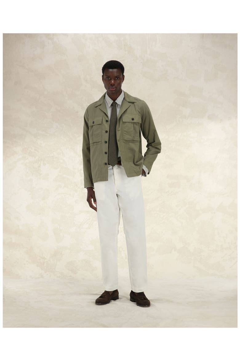 Solomon Twill Cotton Overshirt, Alternate, color, SAGE