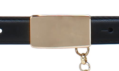 Linea Pelle Chain Drape Belt In Black