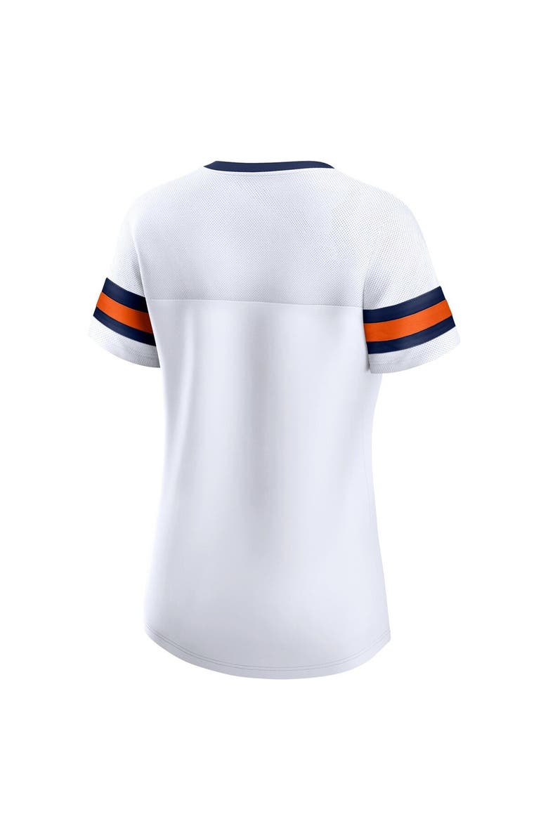 FANATICS Women's Fanatics Branded White Denver Broncos Sunday Best Lace-Up T-Shirt, Alternate, color,