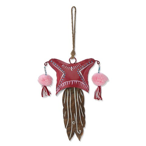 Gnomie Hannah Bell Decorative Holiday Bell Multicolor Iron