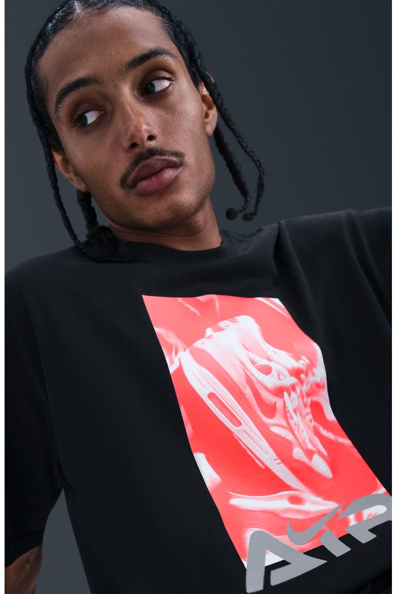 Sportswear OC Air Photo Cotton Graphic T-Shirt, Alternate, color, BLACK
