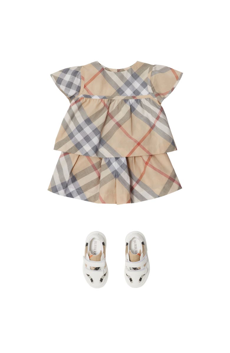 Burberry Check Cotton Blouse, Alternate, color, 