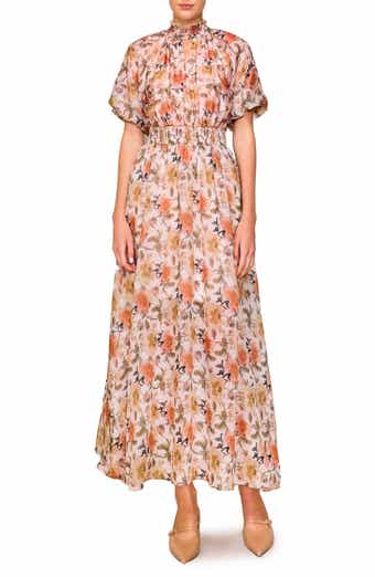 MELLODAY Floral Organza Maxi Dress