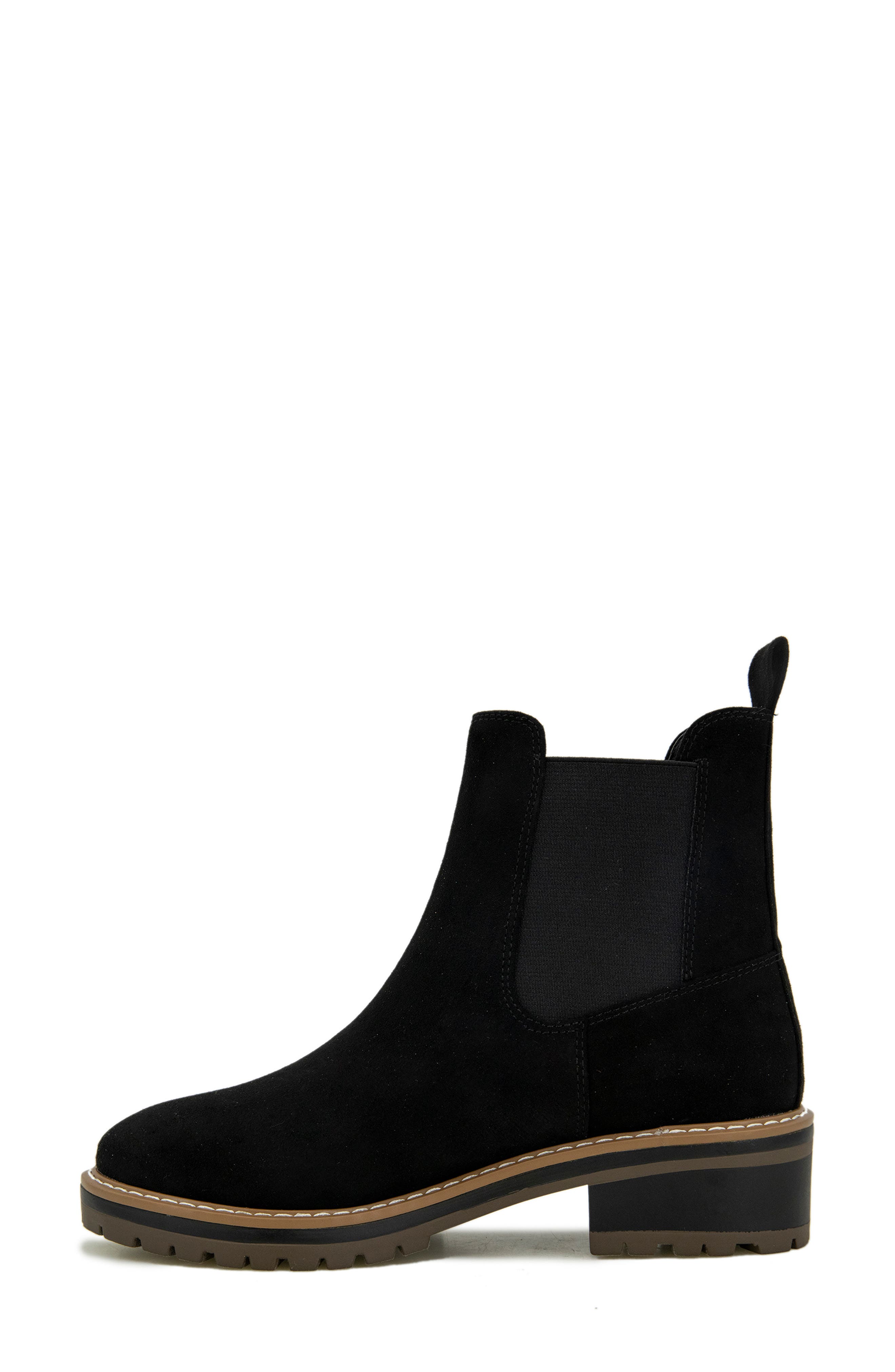Khai Bootie, Alternate, color, BLACK MICROFIBER