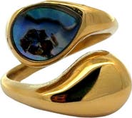 Gemini Jewelry Oval Inlay Statement Ring