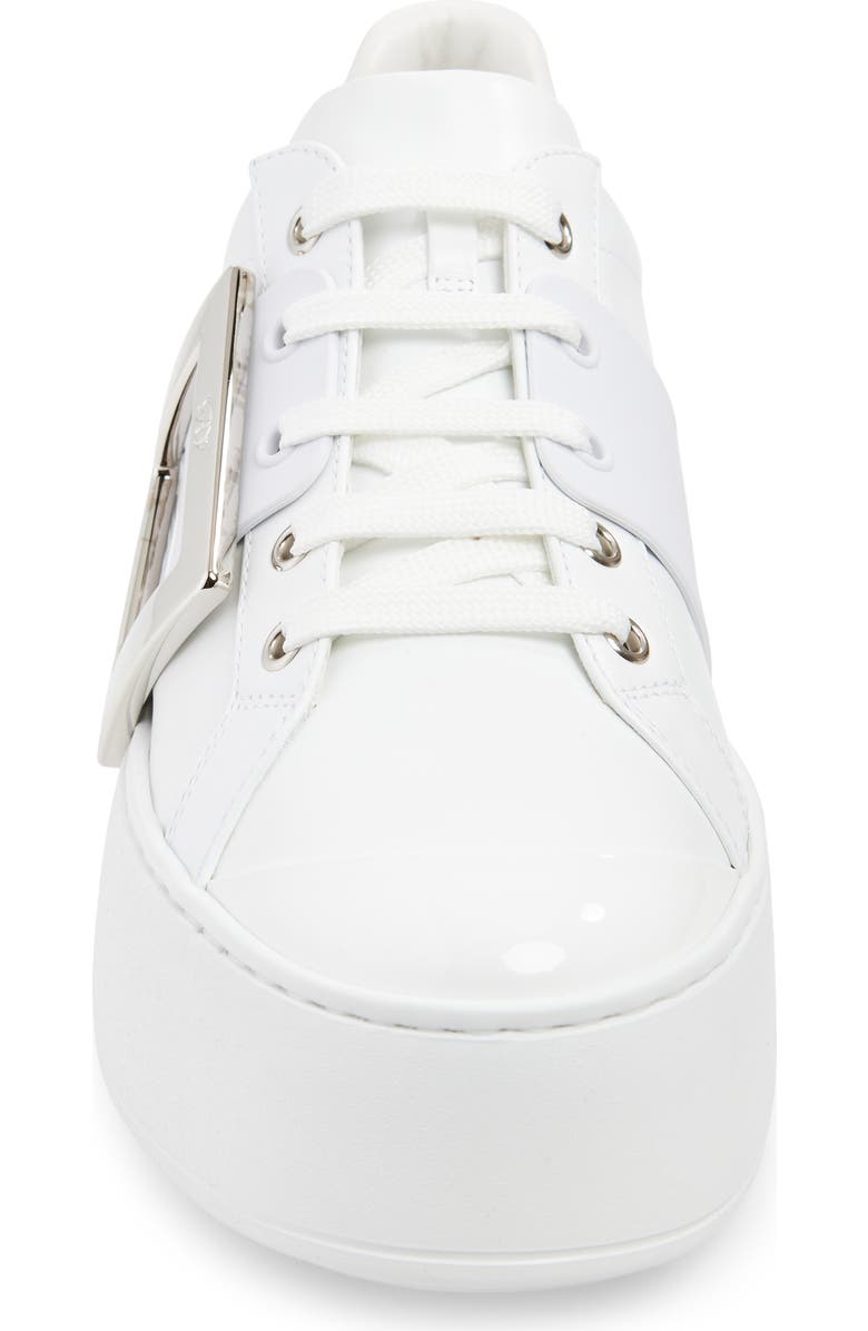 Roger Vivier Viv Skate Platform Sneaker, Alternate, color, Bianco