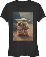Star Wars: The Mandalorian and Grogu Junior's The Child Force Poster Short Sleeve Graphic T-Shirt