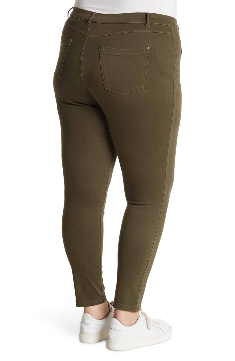 Hue Ultra Soft High Waisted Denim Leggings, Alternate, color, Faded Forest Wash