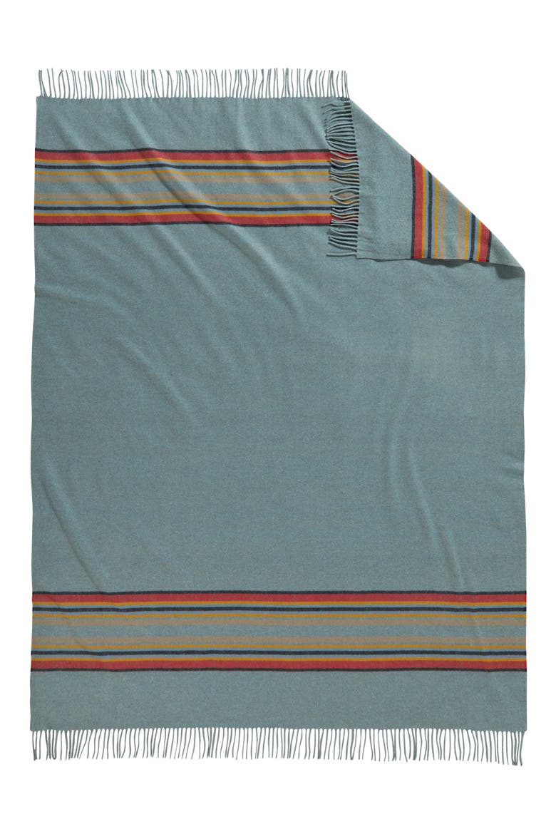 5th Avenue Throw Blanket, Alternate, color, GREEN HEATHER