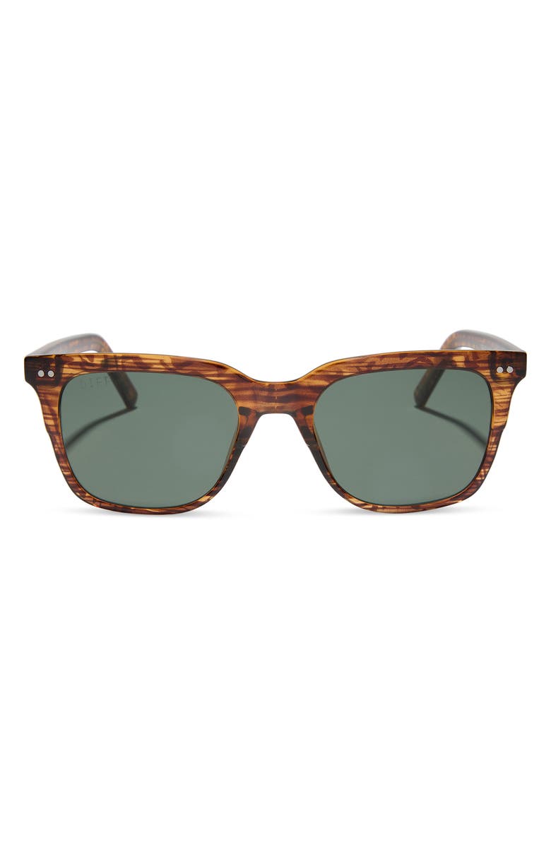 DIFF 53mm Bobby Square Sunglasses, Main, color, Golden Horn