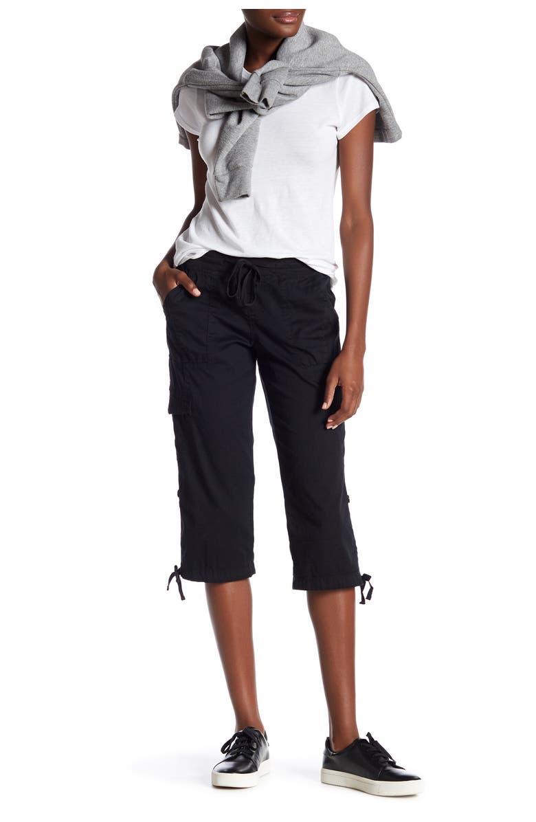 SUPPLIES BY UNIONBAY Harriet Crop Pants, Main, color, Black