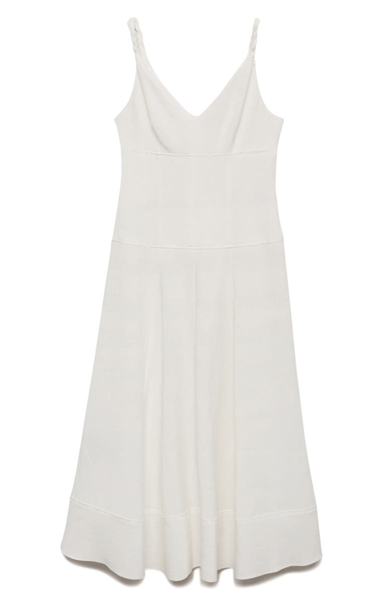MANGO V-Neck A-Line Dress, Alternate, color,