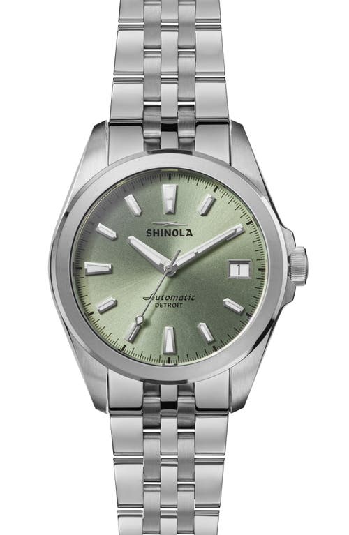 Shinola The Circadian Monster Automatic Bracelet Watch, 36mm in Eucalyptus at Nordstrom