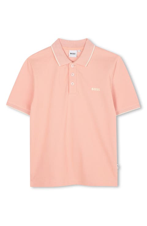 Kids' Tipped Stretch Cotton Piqué Polo (Big Kid)