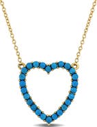 Julianna B. Composite Turquoise Heart Necklace