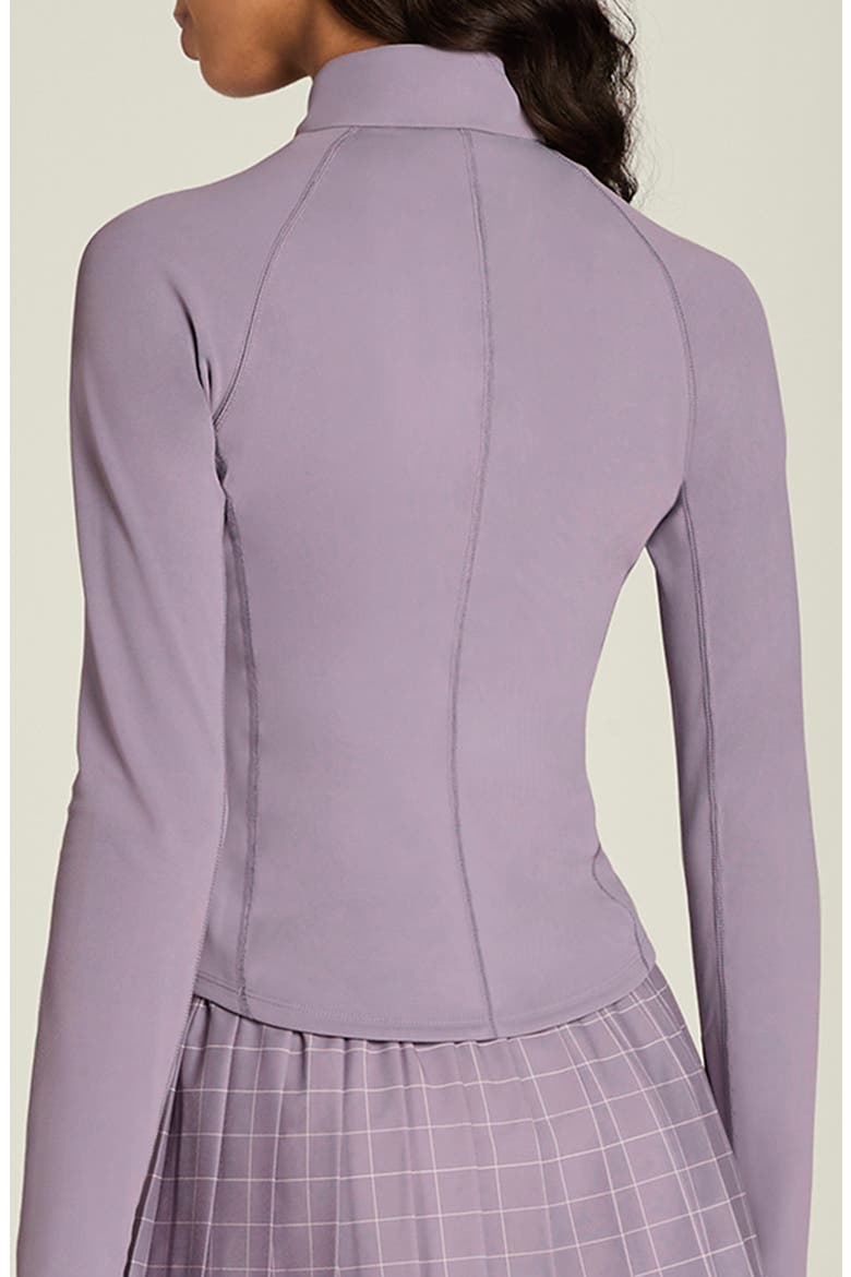 Advantage Performance Half Zip Top, Alternate, color, PURPLE ASH