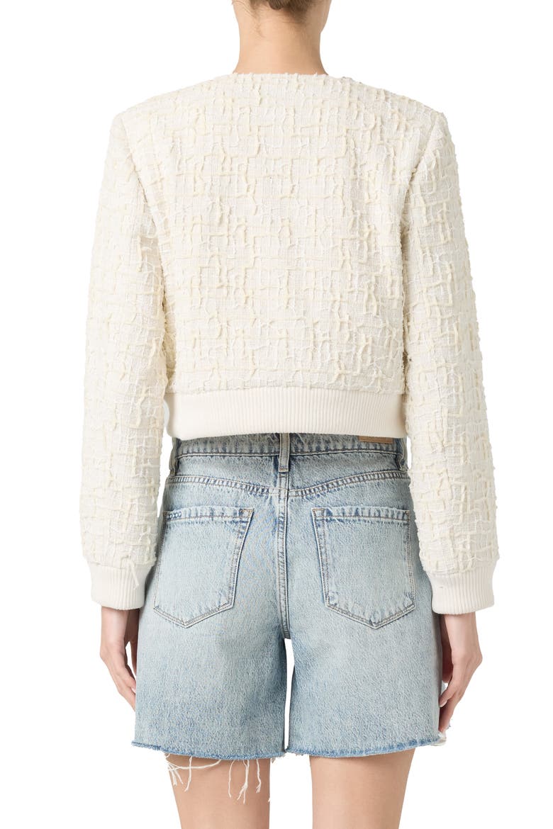Textured Crop Woven Jacket, Alternate, color, DETOX DIET
