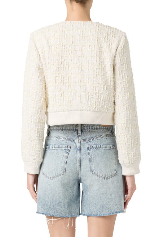BLANKNYC BLANKNYC TEXTURED CROP WOVEN JACKET