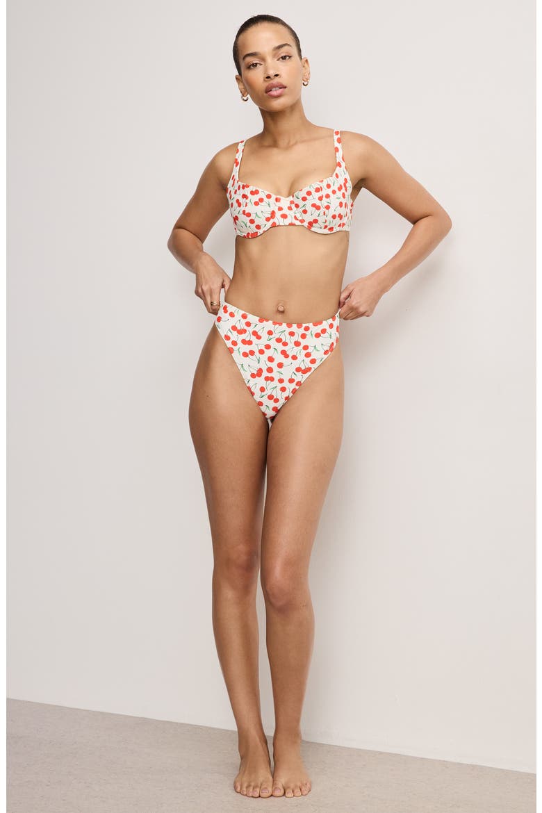 Cherry Underwire Bikini Top, Alternate, color, SNOW CHERRIES 04