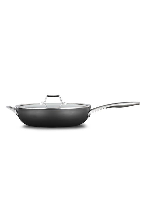 Calphalon Premier Hard Anodized Nonstick 13-inch Deep Skillet With Lid In Black