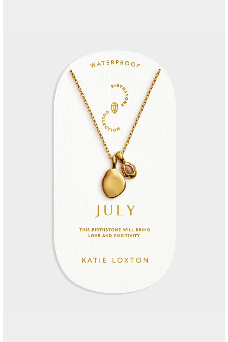 Birthstone Necklace, Main, color, July (Sunstone)