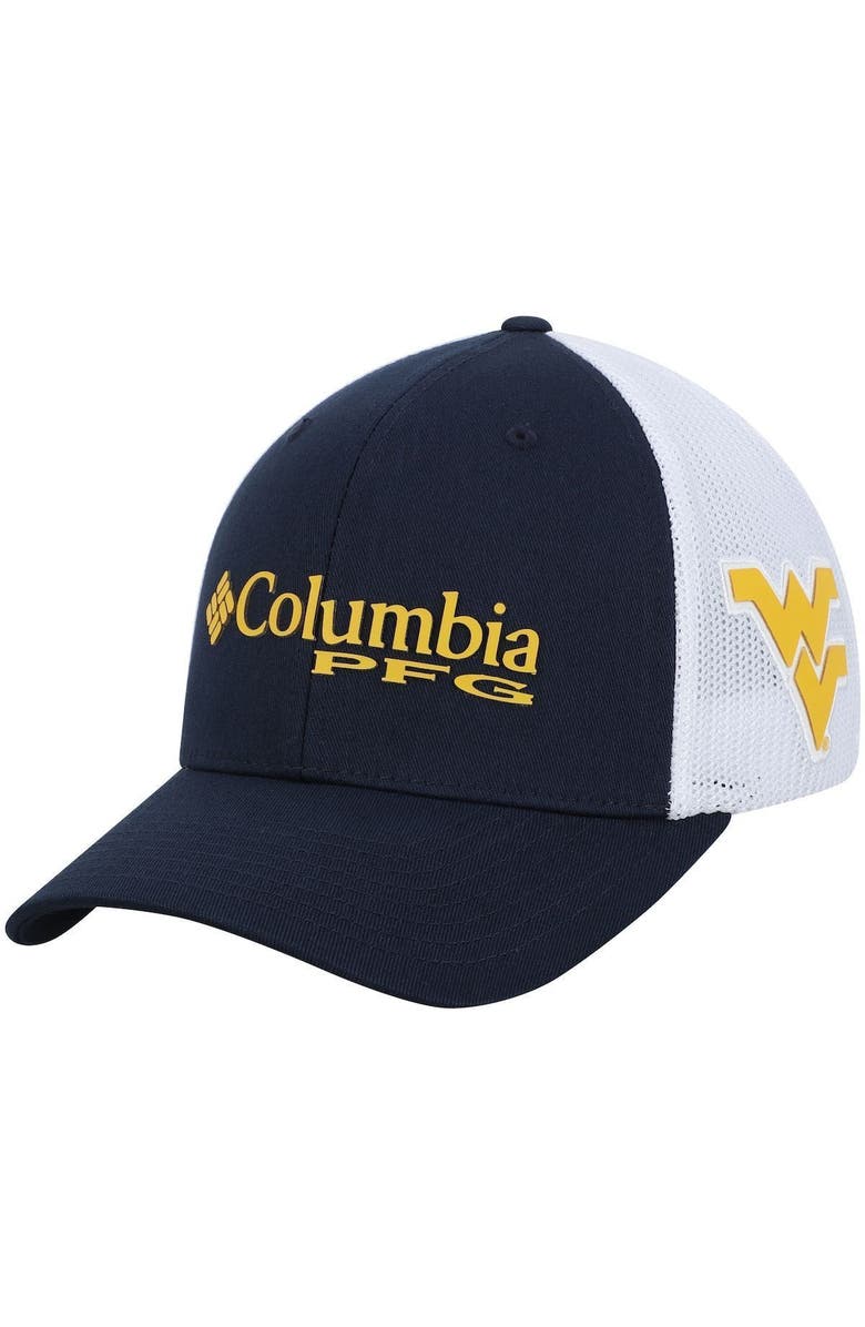 Columbia Men's Columbia Navy West Virginia Mountaineers Collegiate PFG Flex Hat, Alternate, color, Navy
