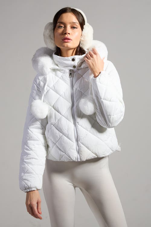 Sparkl Puffer Jacket In White