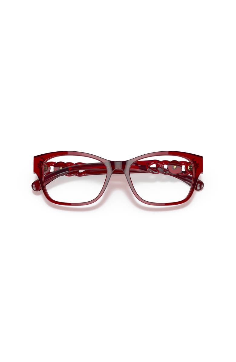 Versace 54mm Phantos optical glasses, Alternate, color, Red