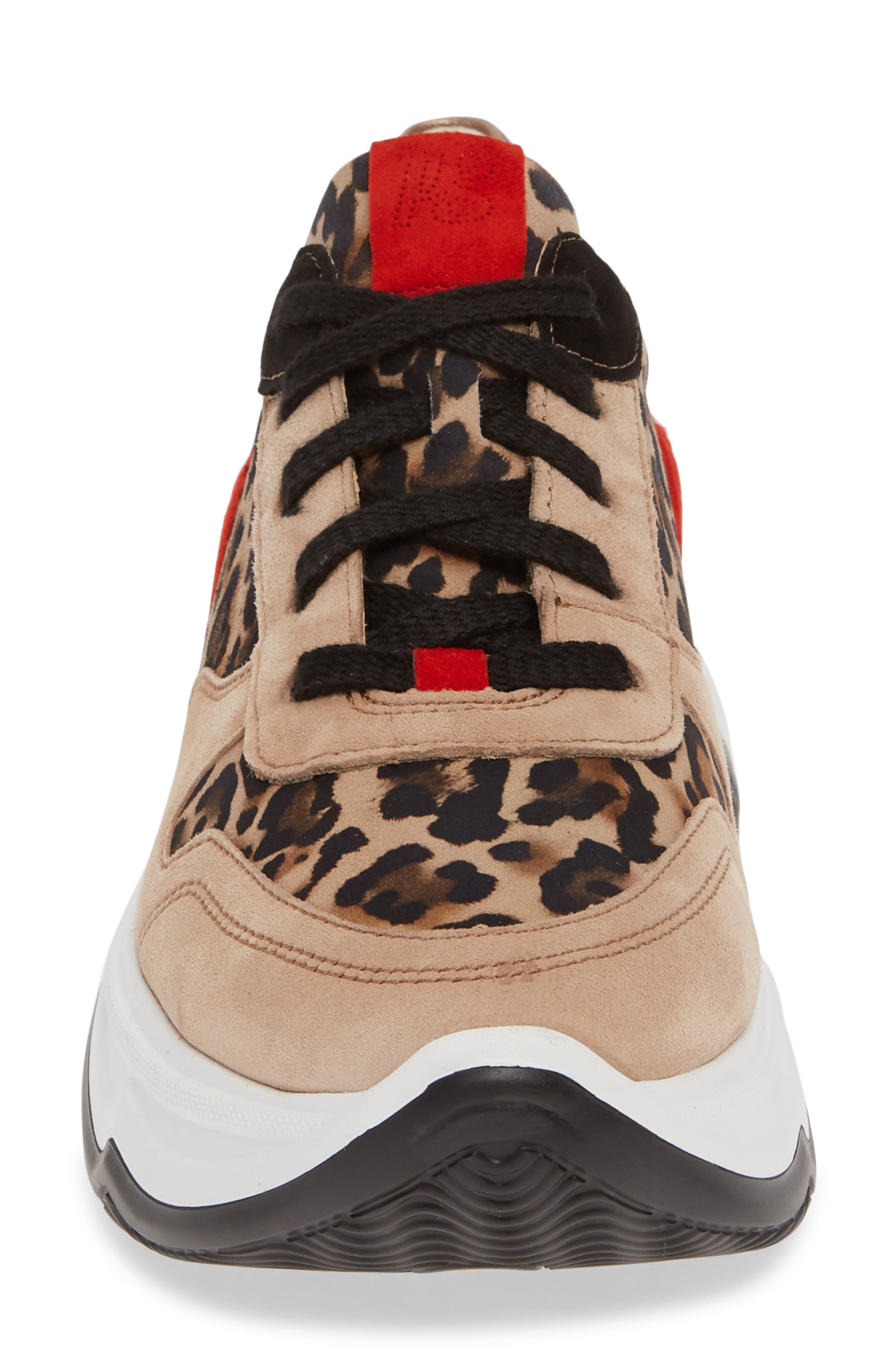 Blend Lace-Up Sneaker, Alternate, color, LEOPARD