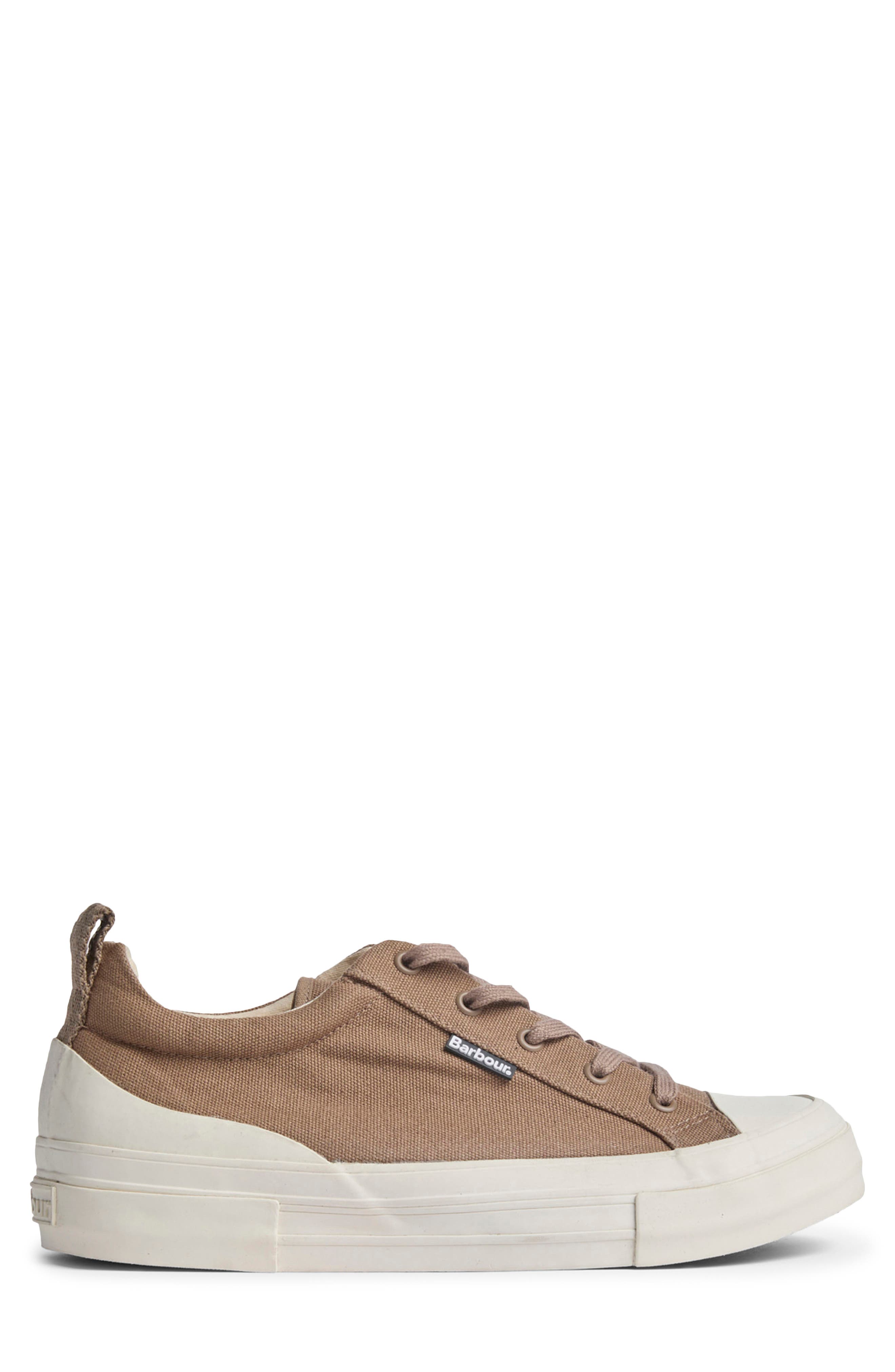 Barbour Stanhope Canvas Low Top Sneaker, Main, color, Taupe