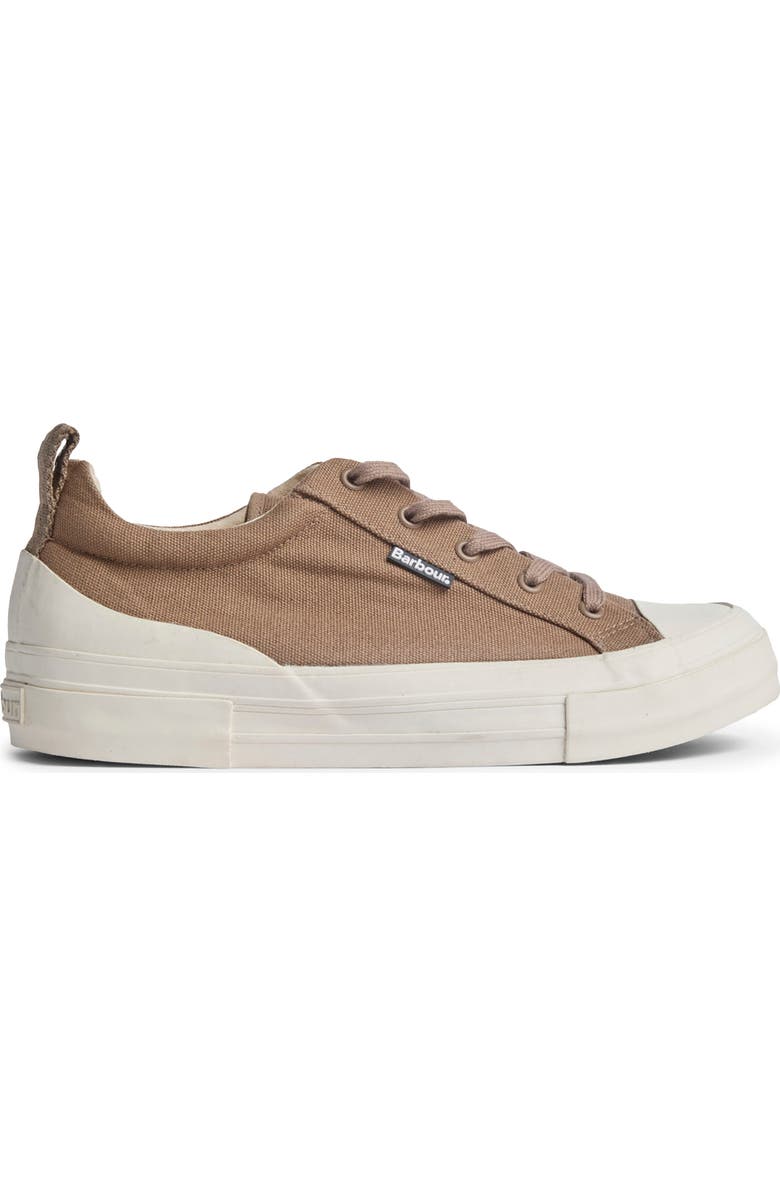 Barbour Stanhope Canvas Low Top Sneaker, Main, color, Taupe