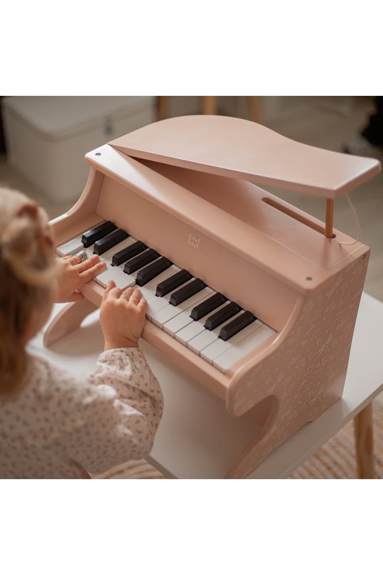 Wooden Piano Pink Musical Instrument Toy, Dragonfly & Nature,3+, Alternate, color, Multicolored