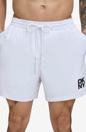 DKNY Modern Paisley Swim Trunks