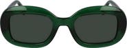 FERRAGAMO Gancini 51mm Oval Sunglasses