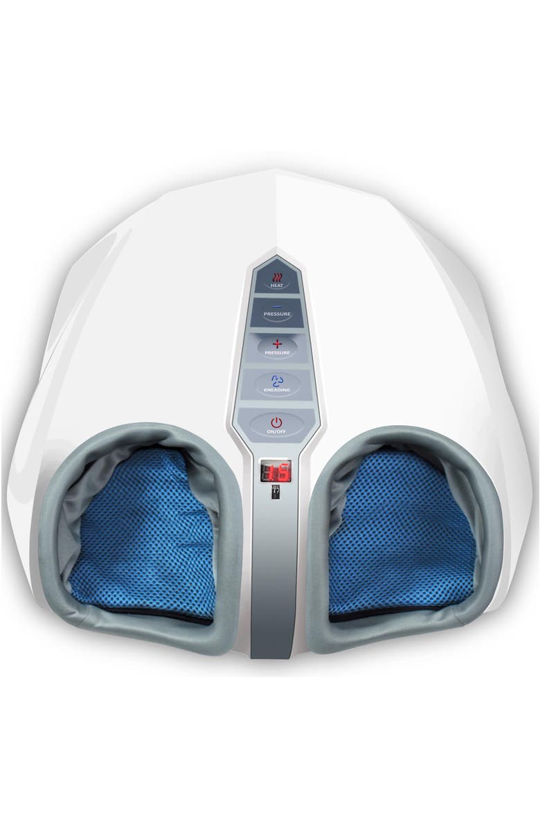 MIKO Shiatsu Foot Massager with Deep Kneading and Heat in White, Main, color, White