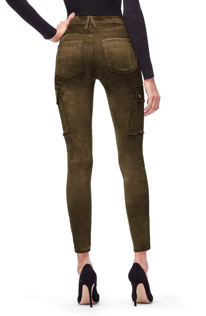 Good American Good Legs Crop Cargo Pants, Alternate, color, 