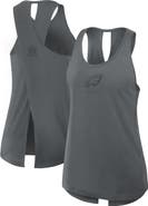 Nike Women's Nike Gray Philadelphia Eagles Glory Crisscross Performance Tank Top