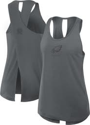 Nike Women's Nike Gray Philadelphia Eagles Glory Crisscross Performance Tank Top