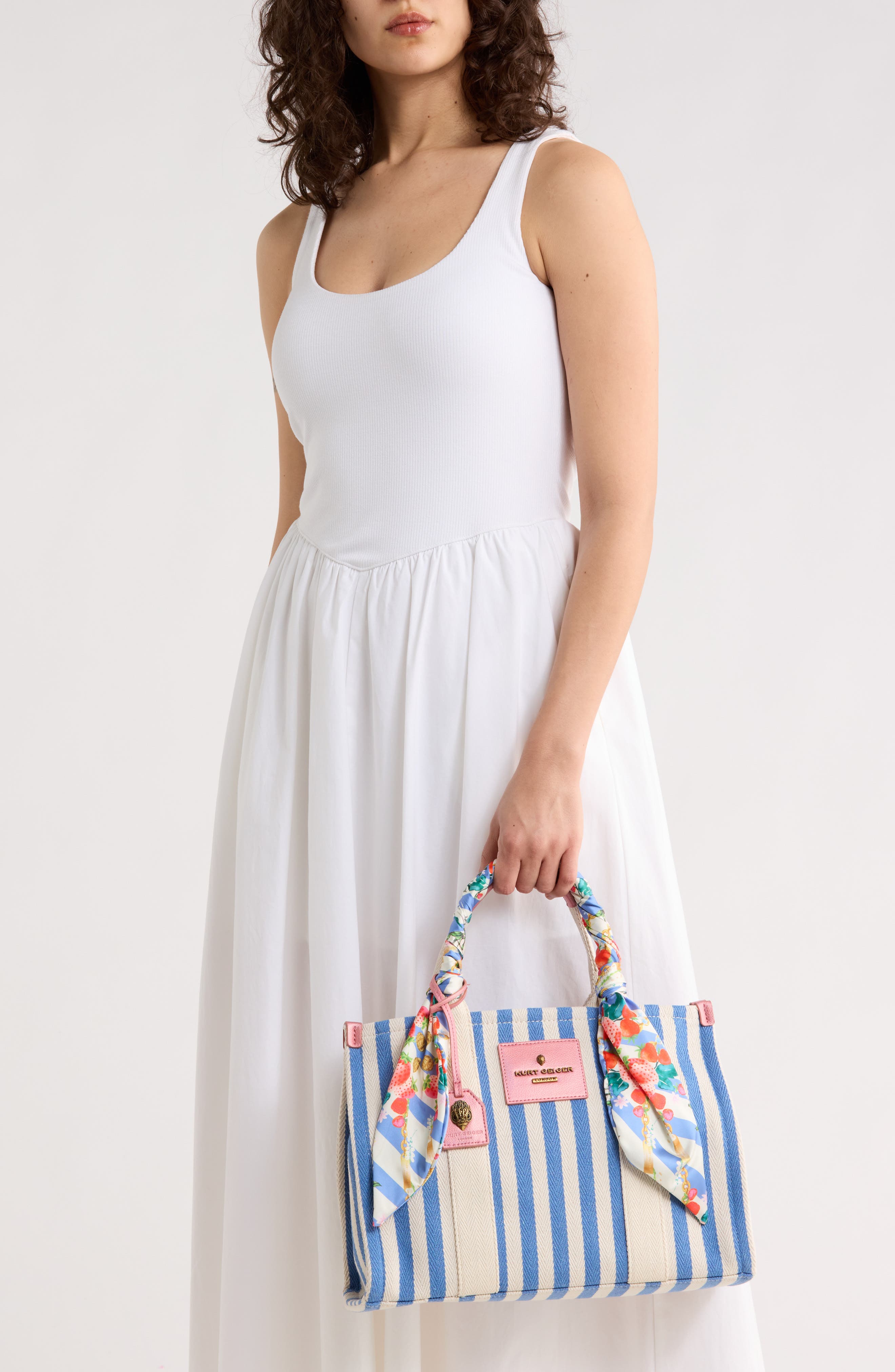 Kurt Geiger London Clapham Tote, Alternate, color, Open Blue