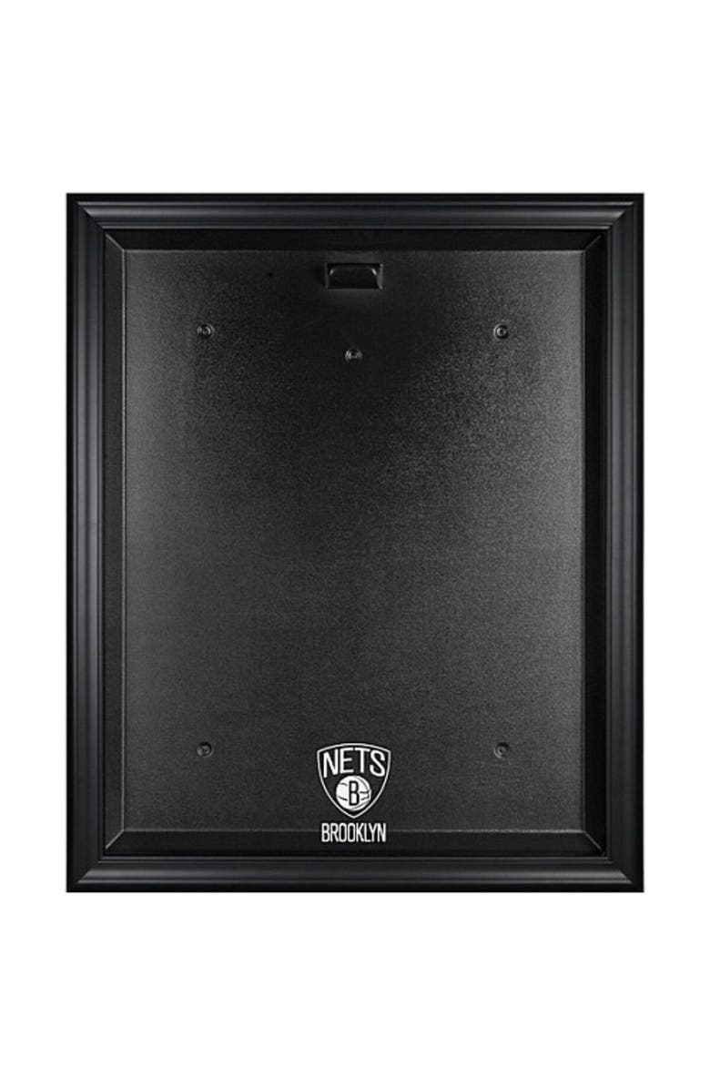 FANATICS AUTHENTIC Brooklyn Nets Black Framed Logo Jersey Display Case, Main, color, 