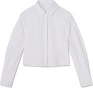 LK Bennett Liz Cotton Crop Button-Up Shirt